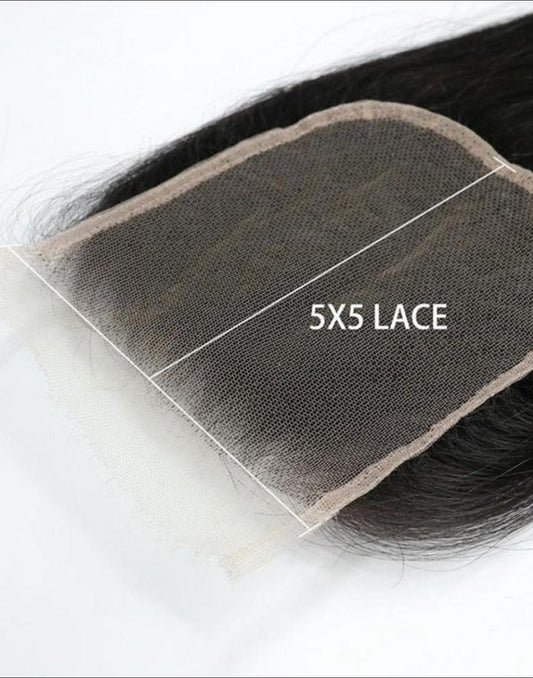 5x5 Virgin HD Lace Closure