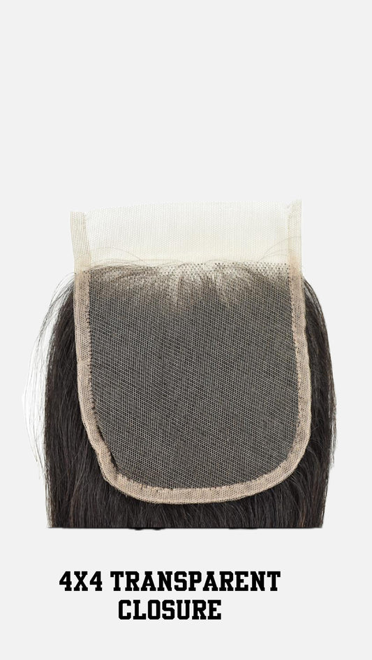 4x4 Virgin Transparent Lace Closures