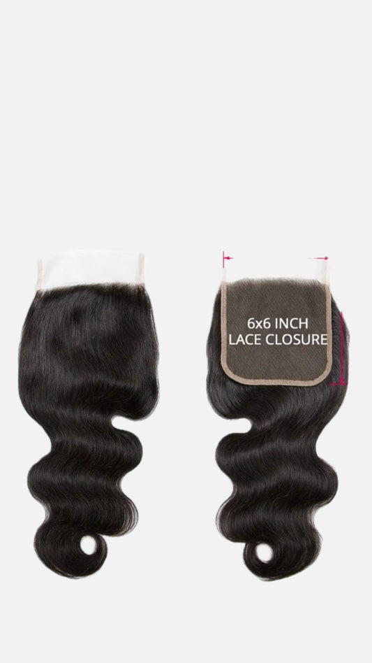 6x6 Virgin Transparent Lace Closure